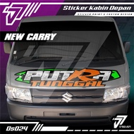 Stiker Decal Kabin Depan PUTRA TUNGGAL Custom NEW CARRY TAYO Full Laminasi Anti Gores Anti Air dan A