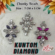 Chunky Beads Kuntom / Hiasan Baju