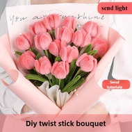 Twistable Wire Flower Bouquet Kit  DIY eternal flowers  Tulip   gift for  mothers day gift ideas    