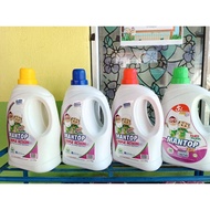 cecair sabun basuh baju mantop max order 4 botol / detergent pasti