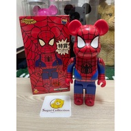 [In Stock] BE@RBRICK x Marvel Spider-man 400% (2012 white eye) spiderman bearbrick