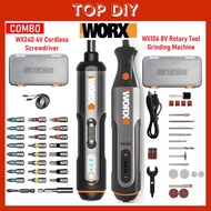 WORX WX240 4V Cordless Screwdriver WX106 Rotary Tool /Grinding Machine 28000RPM Rechargeable Hand Dr