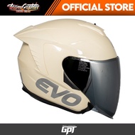 EVO RX-5 AFTERGLOW  (SILVER LENS) HALF FACE DUAL VISOR HELMET WITH FREE CLEAR LENS