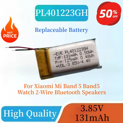 Brand New PL401223GH Replacement Li-Polymer Battery 3.85V 131mAh for Xiaomi Mi Band 5 Band5 Watch 2-