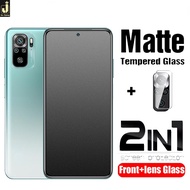2-in-1 Xiaomi Mi 11 Lite 5G Ne 11T Poco F4 GT X4 Pro M4 X3 Nfc M3 F3 10T Matte Tempered Glass Screen Protector + HD Clear Camera Lens Film