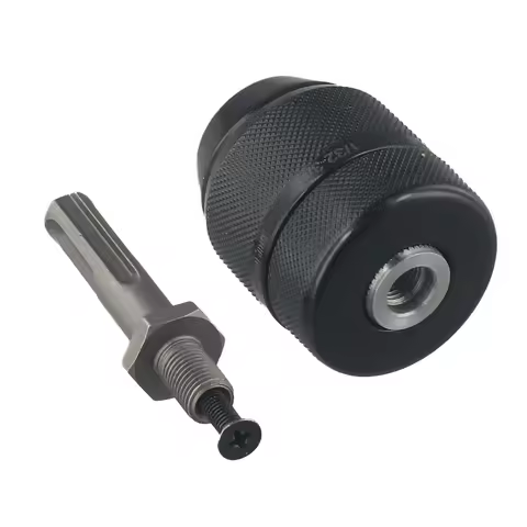 None Adapter SDS Plus SDS Plus Adapter 0.8-10 Mm 2Pcs 3/8-24UNF Black Drill Chuck For Percussion Dri