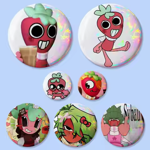 Cute-S-sprout-D-dandys-worldS-kawaii Badges 25 32 44 58 75 Mm Round Cosplay Pin Bag Decor Fans Brooc