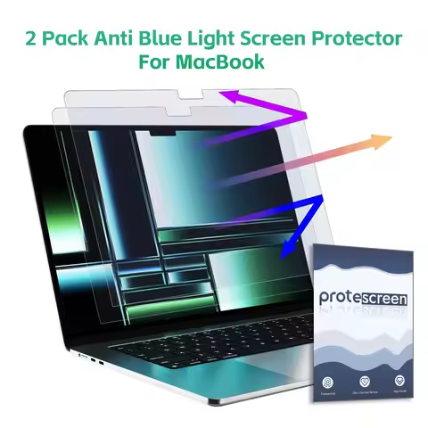 Protescreen 2 Pack Anti Blue Light Screen Protector for MacBook Pro 16 Inch(2021-2026, M1, M2, M3, M