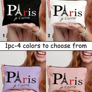 1PC Personalized Makeup Bag - With Eiffel Tower Pattern, Lightweight Zipper Storage Bag, Machine Was