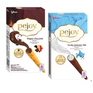 Glico Pejoy Chocolate Vanilla Hokkaido Luxury stick biscuits filled with Chocolate