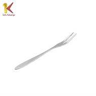 Satu Keluarga Garpu Buah Stainless C946 Fruit Fork Serbaguna Tusukan Buah Kue Puding Garpu 2 Gigi Ga