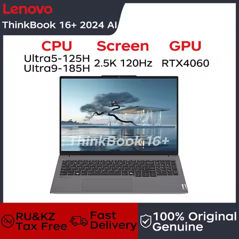 Lenovo Laptop Thinkbook 16+ 2024 AI 16" 2.5K 120Hz Intel Core Ultra5/Ultra9 32GB DDR5 1TB/2TB SSD Do