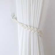 2pcs Boho Style Curtain Straps Decorative, Cotton Rope Curtain Tiebacks, Beige Curtain Tiebacks