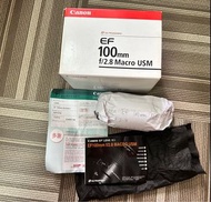 Canon ULTRASONIC EF 100mm f/2.8 Macro USM Canon lens 鏡頭