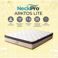 NeckPro Arktos Lite Pocket Spring Mattress | 12 Inches (30cm) | HD PU Foam Cushion | 10 Years Warran