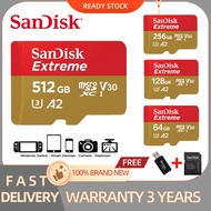 SanDisk SD Card Extreme 512GB Micro SD Card 1TB 256GB 128GB 64GB Memory Card A2 U3 V30