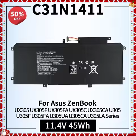 C31N1411 Laptop Battery Compatible for ASUS ZenBook C31N1411 UX305 UX305F UX305FA UX305C UX305CA U30