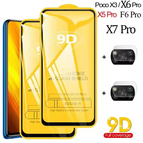 poco x3, poco-x7-pro x6 pro tempered glass for poco x3 pro glass x5 x6 film poko x7 pro xiaomi poco 