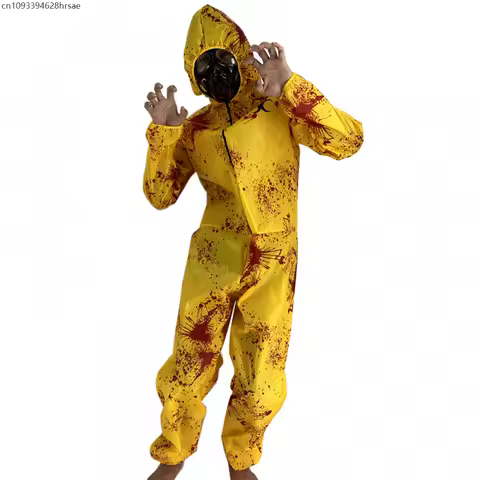 Zombie Radiation Crisis Protective Clothing Infect Children Zombie Resident Biochemical Jumpsuit Out