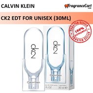Calvin Klein CK2 EDT for Unisex Men Women (30ml) Eau de Toilette CK 2 Two [Brand New 100% Authentic Perfume/Fragrance]