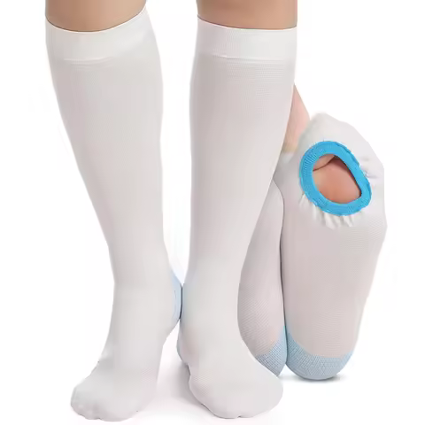 TED Hose Knee High Anti Embolism Stockings for Women & Men, Hospital Style Surgical Stockings, Plus 