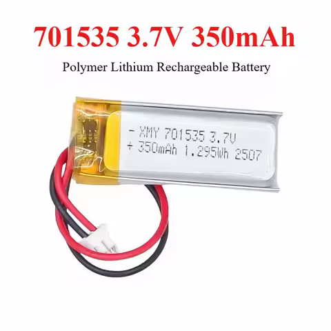 350mAh 701535 3.7V Polymer Lithium Rechargeable Battery for Camera GPS Navigator Bluetooth Headset D
