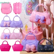 MONS 1/6 Doll Accessories, Fashion 5 Styles Doll Handbag,  Plastic Doll Purse Accessories Doll Acces