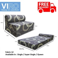 Viro F12 Sofa Bed - Single / Super Single / Queen (Free Delivery)