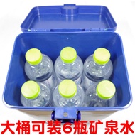 ALI Motorcycle Bumper Toolbox Set Storage Box Plastic Water Cup Holder Can Lock Bucket Tail Box Accessorie