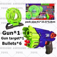 COD NERF Gun Children Toys Kids Gun Toys Free 6 Bullets Gun Target Holiday Gifts Soft Shot Gun Toy COD