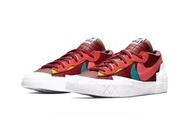 Kaws x Sacai x Nike Blazer Low Team Red 酒紅 DM7901-600