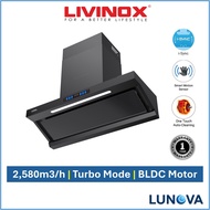 Livinox LCH-BARTEK DC-90BL Slanted 2580 m³/h BLDC Motor Cooker Hood | i-Sync