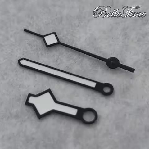 Black Snowflake Watch Hands High Quality C3 Green Luminous For NH35 NH36 7S26 7S36 4R35 4R36 Movemen