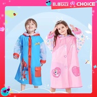 EVA raincoat makapal raincoat for kids with backpack allowance rain coat full body raincoat motorcyc