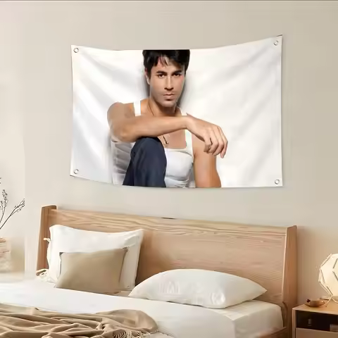 Pop Rock singer E-enrique I-iglesias Flags Custom Camping Outdoor Garden room Decor Backdrops Wall A