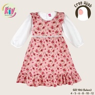 KATUN Kiv Gamis Girls Cotton Florals FREE HIJAB DO 228 GO 106