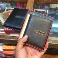 Genuine leather men's wallet, genuine leather, book-fold model, wallet, folding wallet, men's wallet