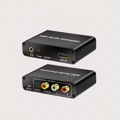 HDMI ARC Audio Extractor DAC ARC L/R Coaxial SPDIF Jack Extractor Return Channel Converter For Fiber