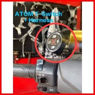 ◩ ♨ ⚽︎ ATOM T-SWITCH HARNESS fits Mini driving light ,ripper mini driving ( nmax,aerox,pcx,adv,bigb