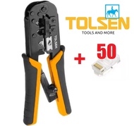 [HCM]Kềm Cắt Bấm Line Bấm Đầu Mạng RJ45 RJ11 TOLSEN 38054 Tặng 50 đầu mạng Rj45