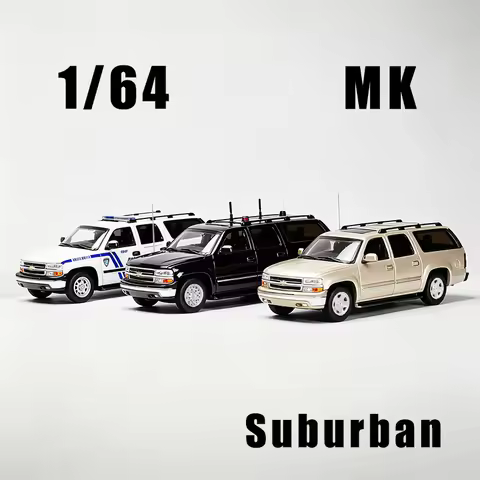MK 1:64 Suburban Campus Public Safety Patrol / CIA Signal Jammer Livery SUV Alloy Diecast Car Model 