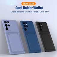 เคสกระเป๋าสตางค์ใส่บัตร TPU แบบบางพร้อมเคสโทรศัพท์ A72สำหรับ Samsung Galaxy S23 S22 S21 S20 FE Note 
