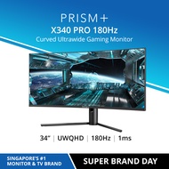 PRISM+ X340 PRO 34" 180Hz | 1ms HDR400 Curved Ultrawide WQHD [3440 x 1440] Adaptive-Sync Gaming Monitor