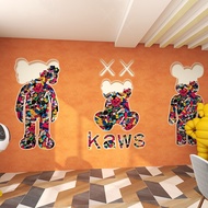 Sesame Street Influencer KAWS Trendy Brand Clothing Store Wallpaper Gym KTV Anchor Live Room Backgro