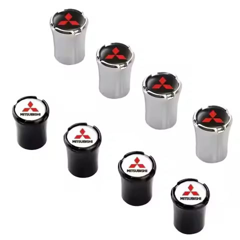 4Pcs Car Wheel Tire Valve Caps Case for Mitsubishi Logo Mirage Eclipse Ralliart ASX Lancer Galant Ou