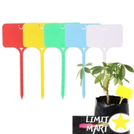 TMStoolTeamMix 100 Pcs Garden T-type Plant Markers Label Pot Planter Vegetable Labels Waterproof Pla