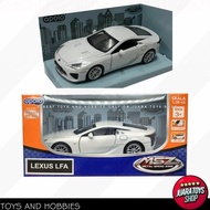 DIECAST METAL SKALA 1.36 - LEXUS LFA WHITE - APOLO MSZ MINIATUR MOBIL MAINAN