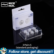 NICEHCK C03 Eartips 3Pairs Transparent Liquid Silicone Material Washable Repeated Use Thickened Earb