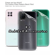 Huawei Nova 7i/Nova 7SE/Nova 7 3D Carbon Fiber Sticker Back Protector Film