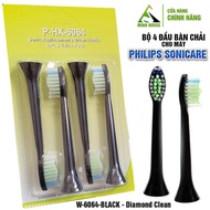 For Philips Sonicare W / HX-6064 Black Dimond Clean Machine Set Of 4 Electric Toothbrush Heads, Breaking Minh House Plaque
